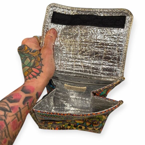 SAKROOTS Multicolor Peace Tribal Print Insulated Lunch Tote Bag - Picture 6 of 6